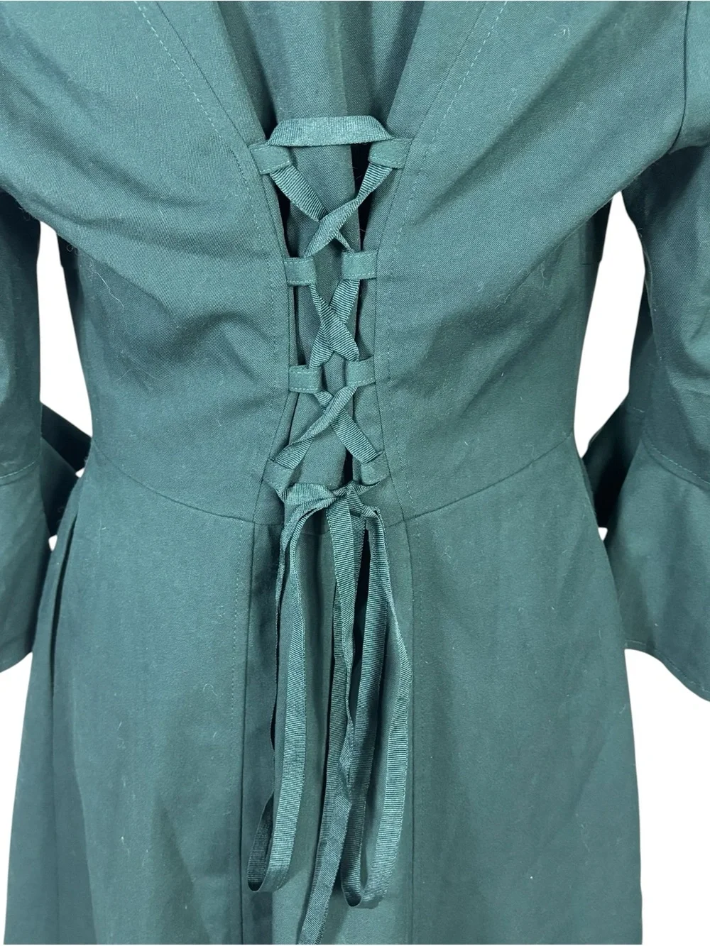 Harry Potter Hot Topic Textbook Overcoat Women Size XL Green Jacket Coat Corset
